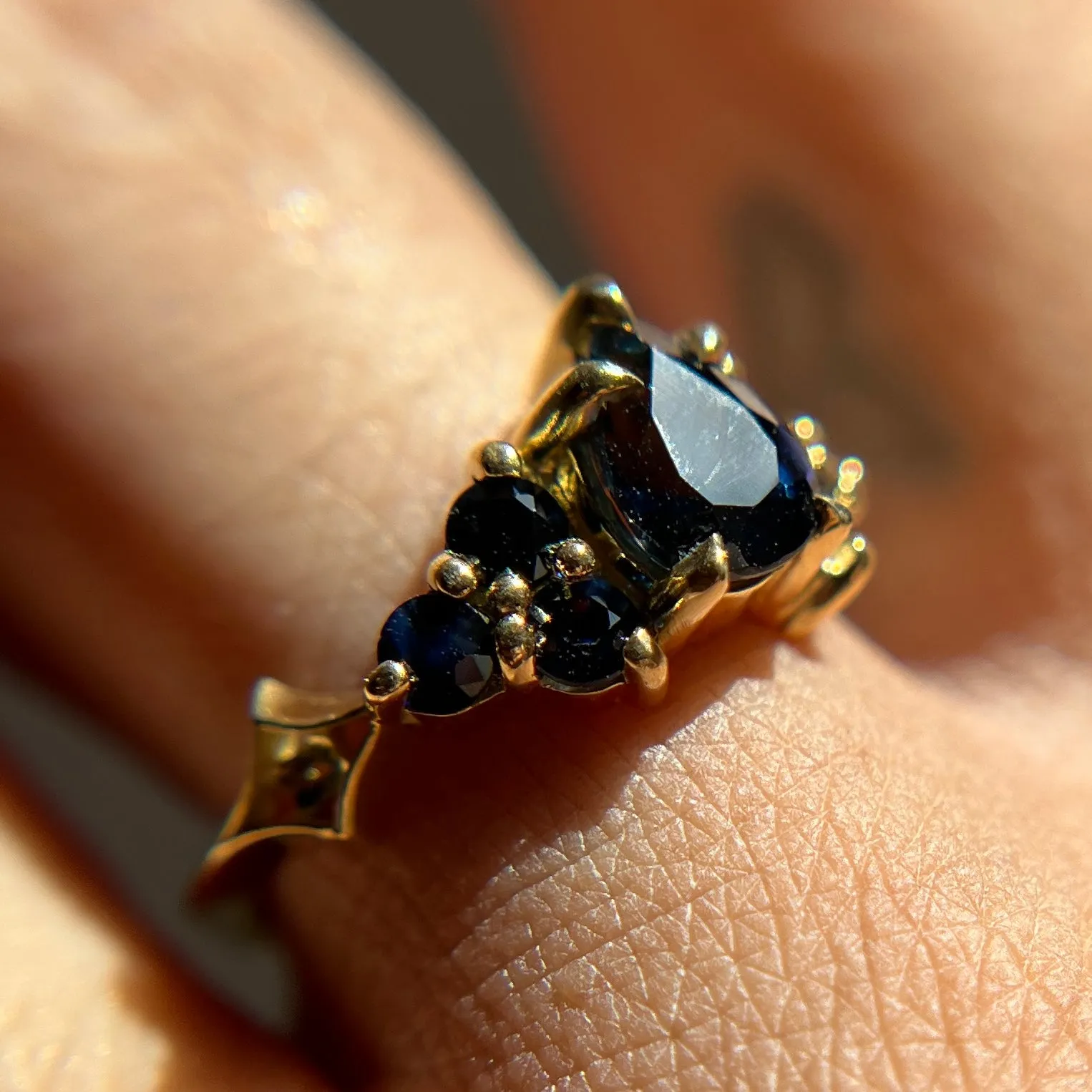 1.30ct Dark Pear Sapphire Nico