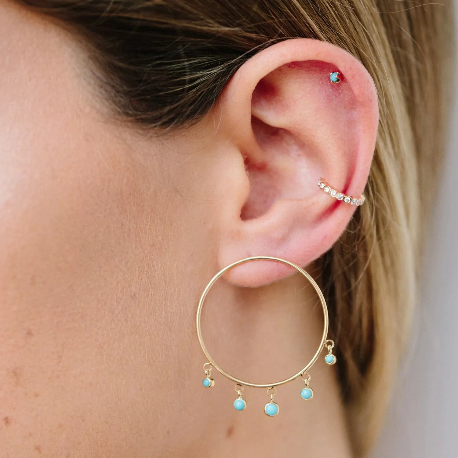 14k 2mm Birthstone Stud Earrings