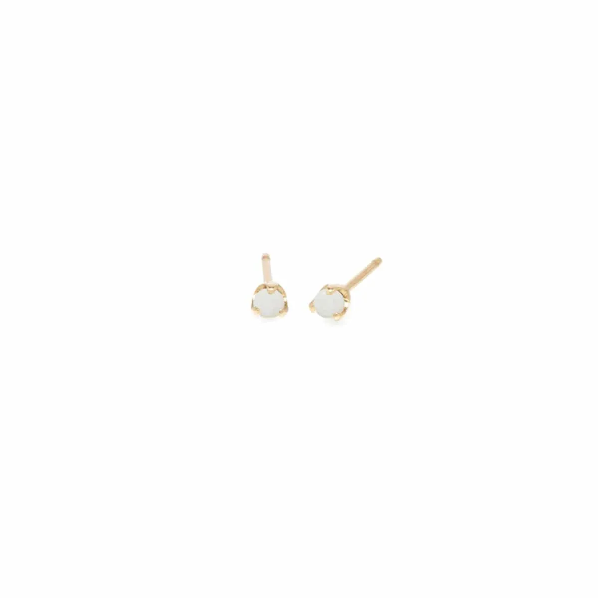 14k 2mm Birthstone Stud Earrings