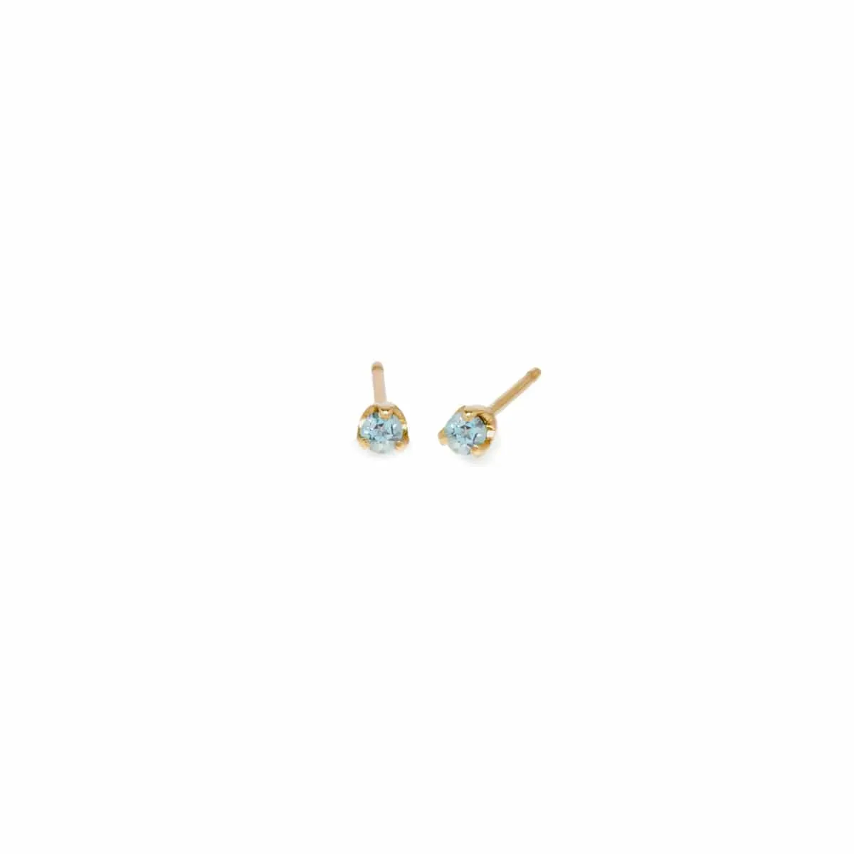 14k 2mm Birthstone Stud Earrings