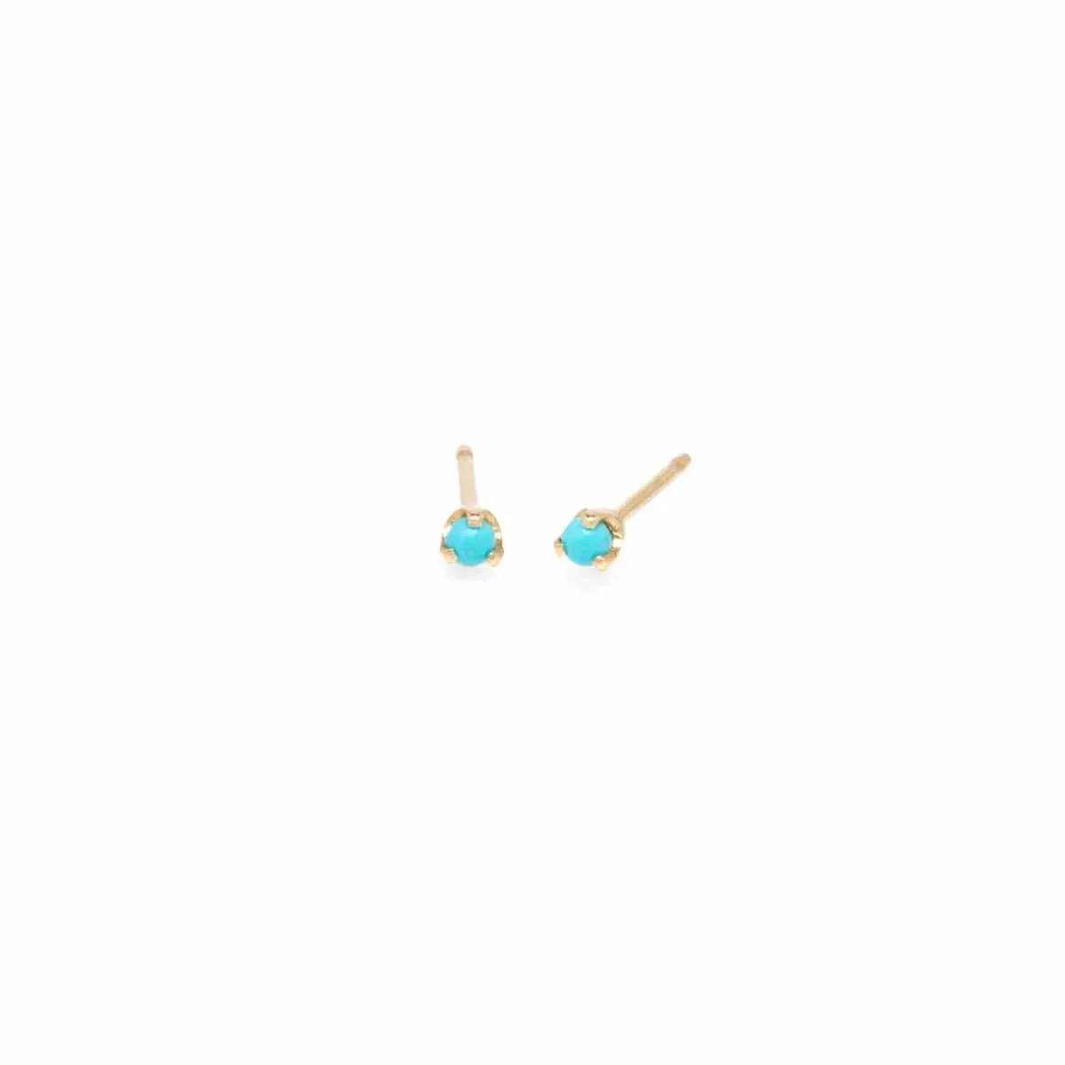 14k 2mm Birthstone Stud Earrings