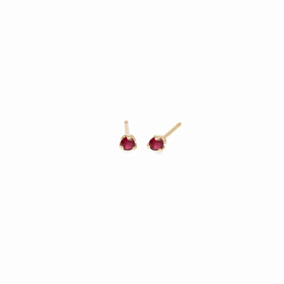 14k 2mm Birthstone Stud Earrings