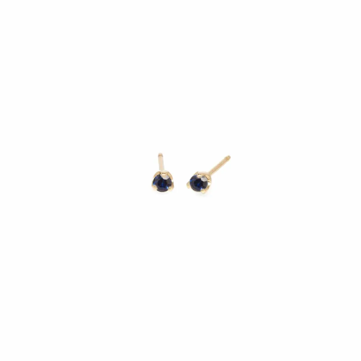 14k 2mm Birthstone Stud Earrings