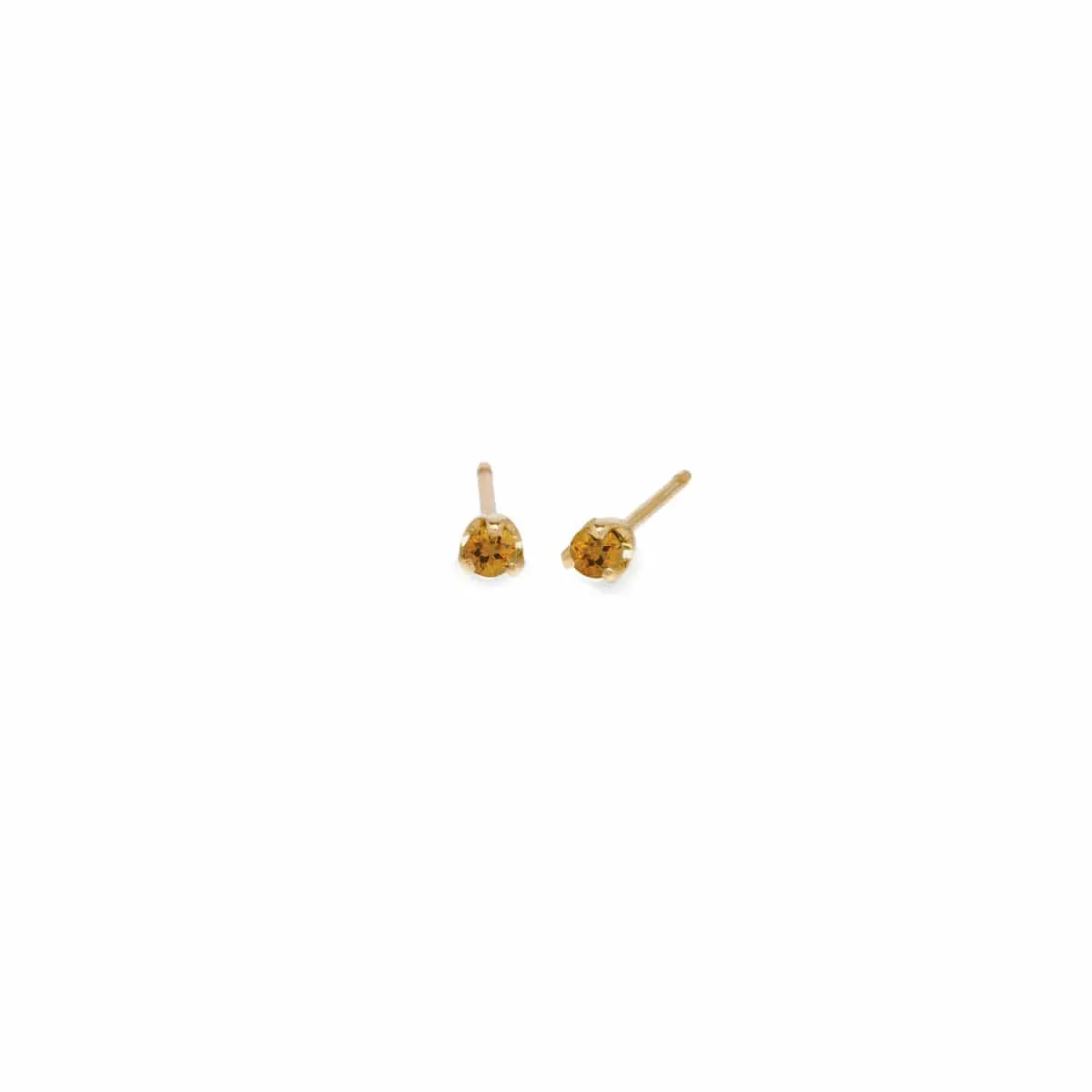14k 2mm Birthstone Stud Earrings