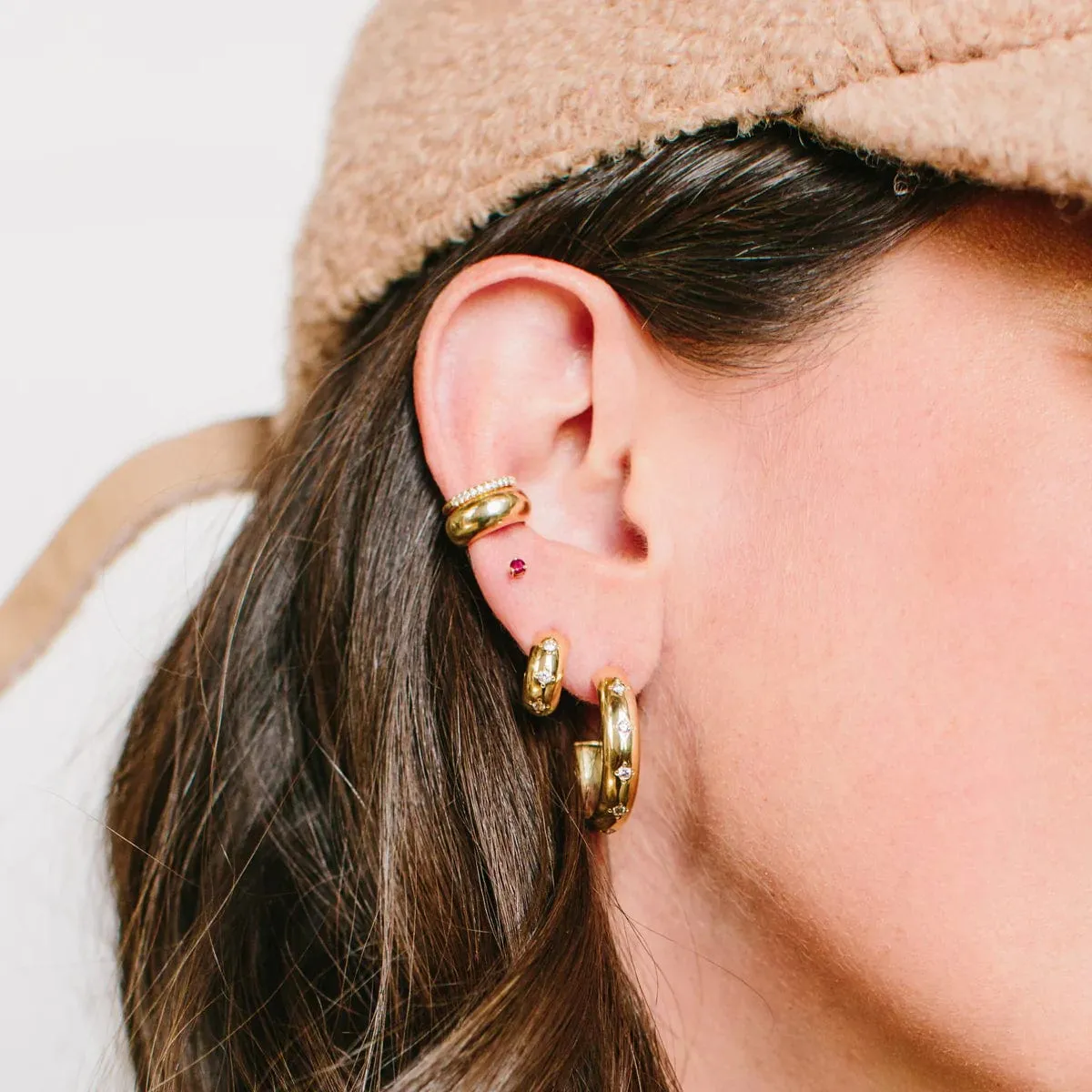 14k 2mm Birthstone Stud Earrings