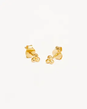 18k Gold Vermeil Karma Stud Earrings