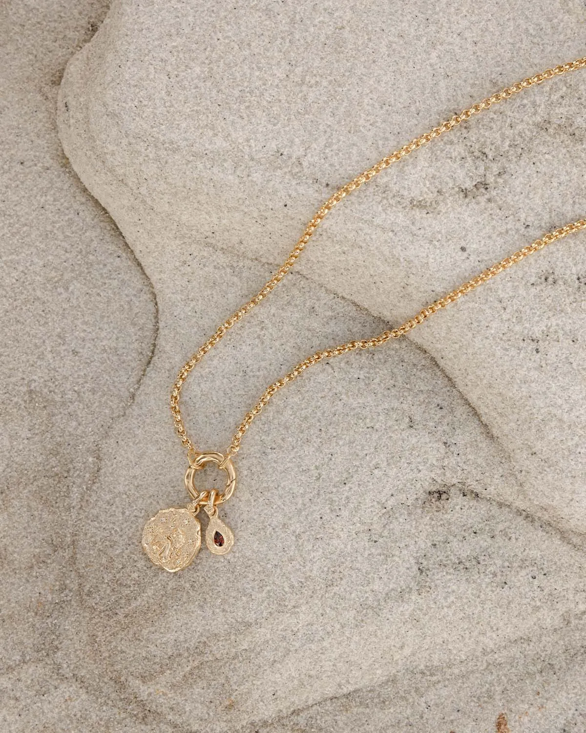 18k Gold Vermeil She is Zodiac Necklace - Capricorn