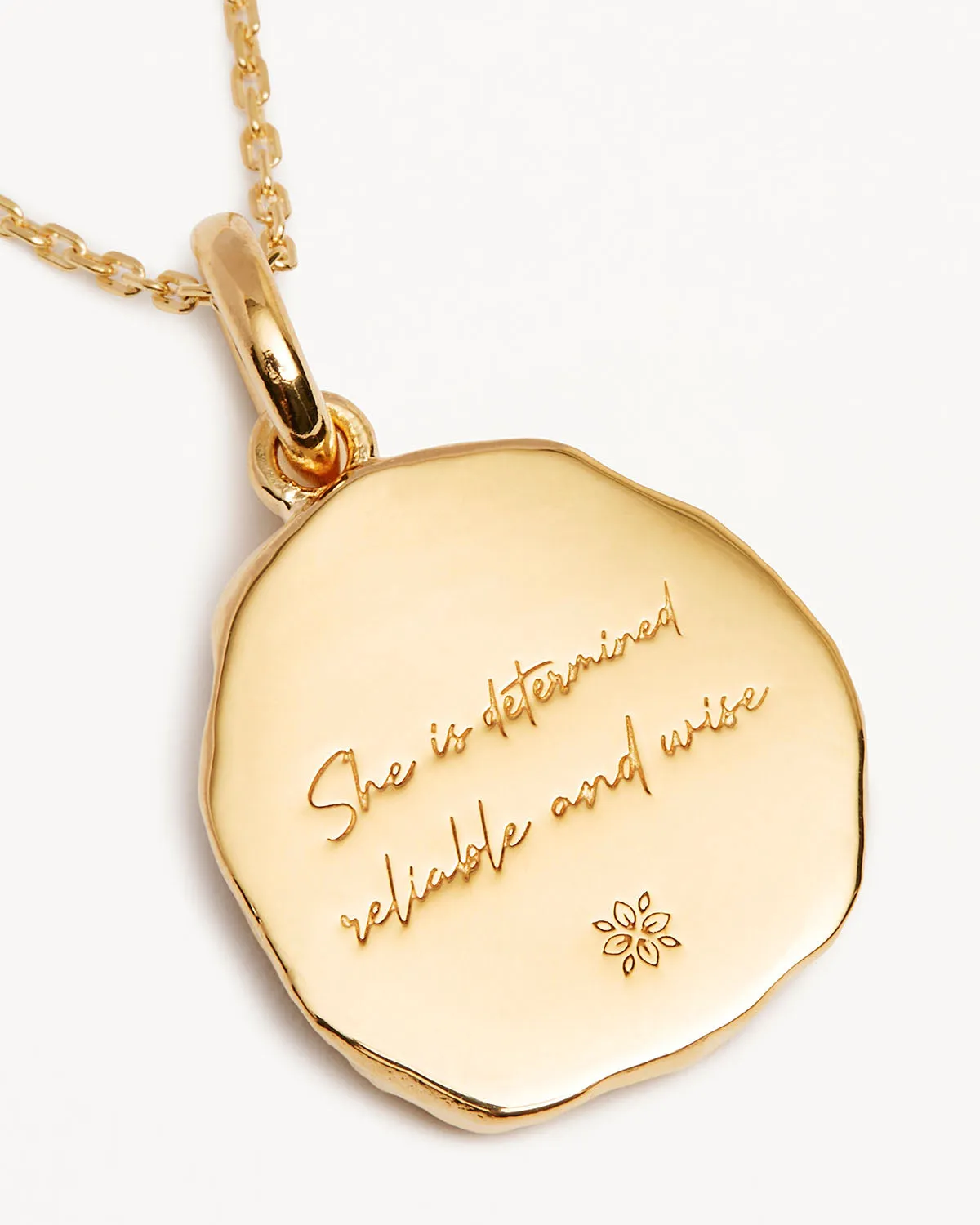 18k Gold Vermeil She is Zodiac Necklace - Capricorn