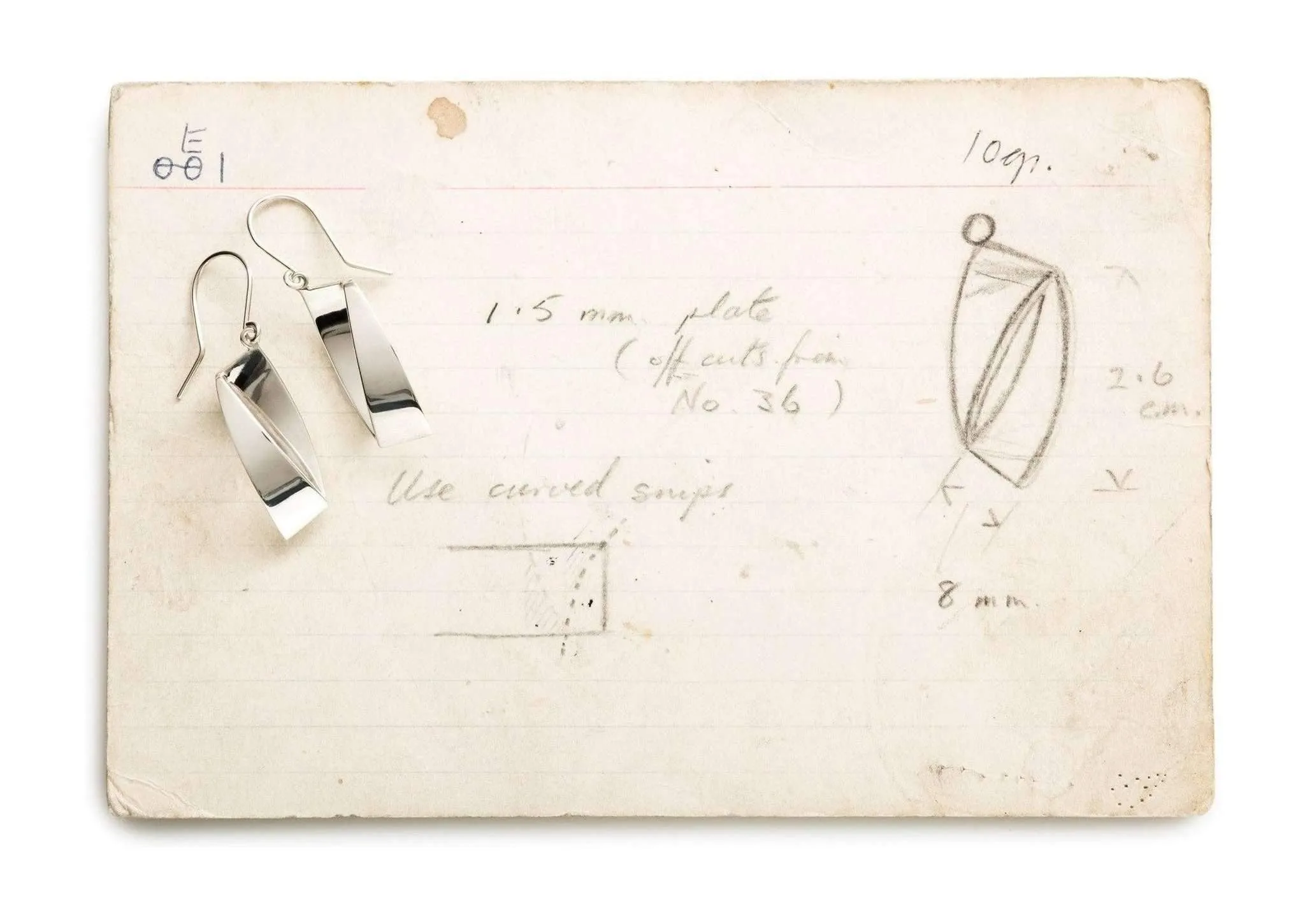 2015 Legacy Earrings E1, Sterling Silver