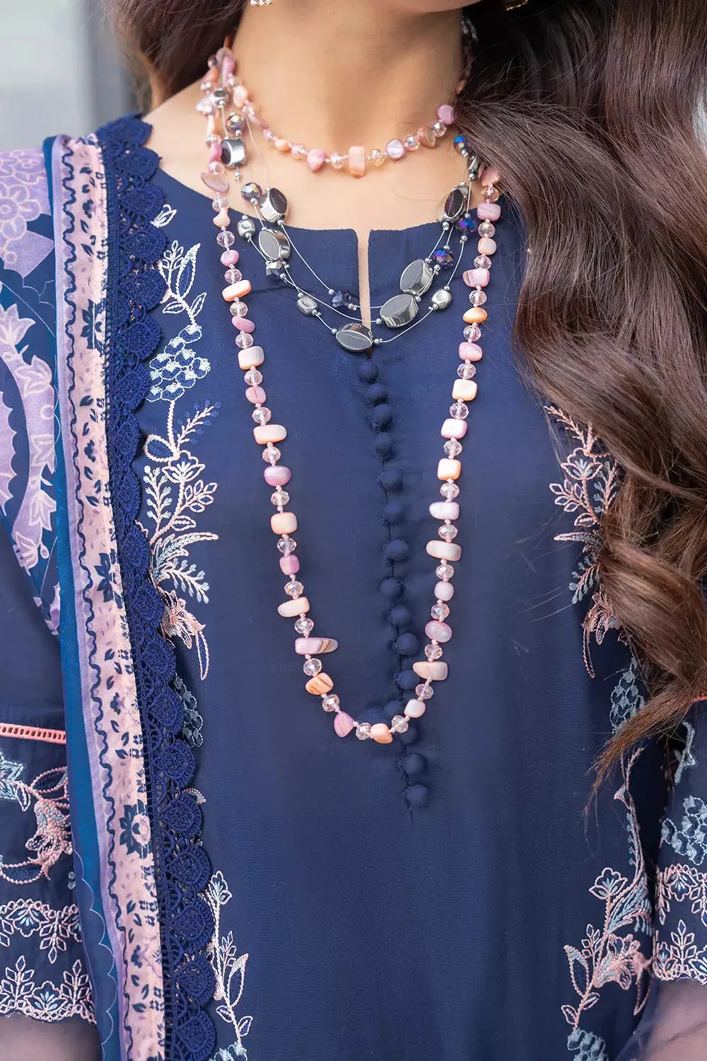 3PC Embroidered Unstitched Lawn Suit KSE-2627