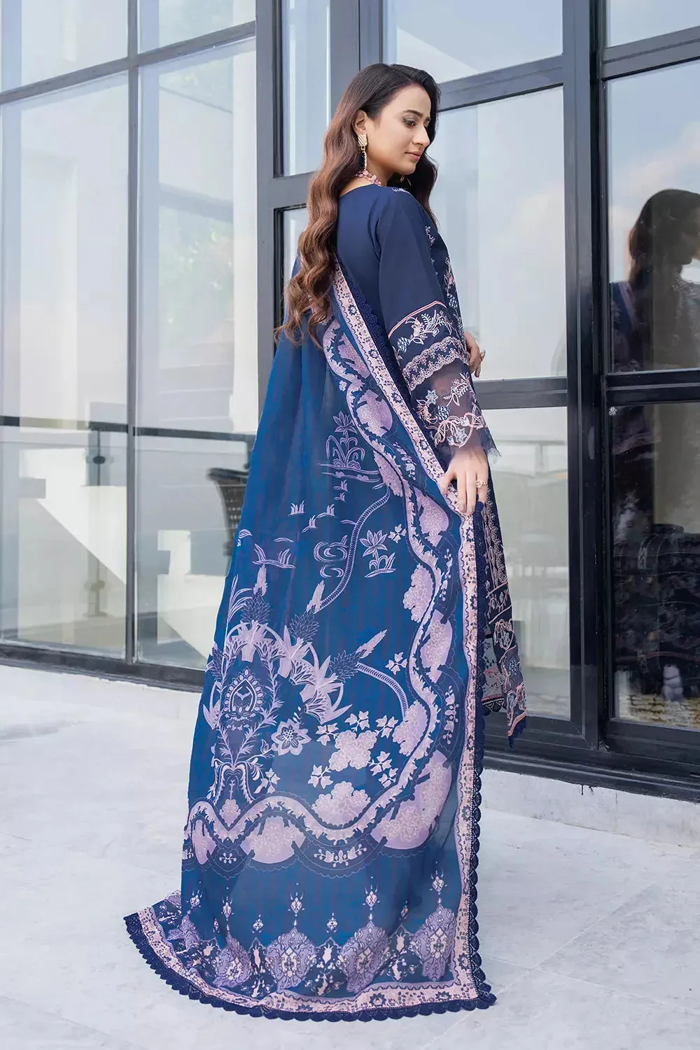 3PC Embroidered Unstitched Lawn Suit KSE-2627