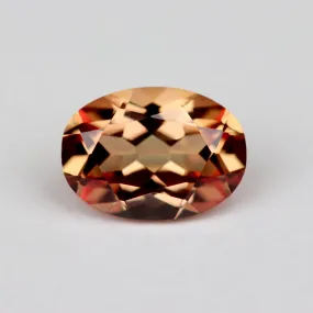 7x5mm Oval Lab-grown Orange Sapphire - 115075