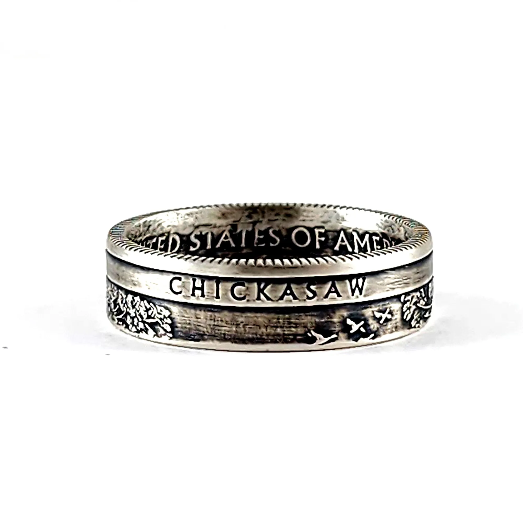 90% Silver Chickasaw National Park Quarter Ring
