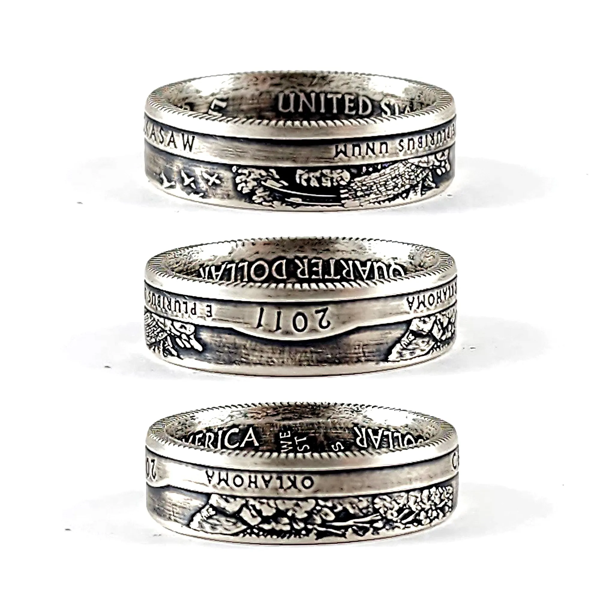 90% Silver Chickasaw National Park Quarter Ring