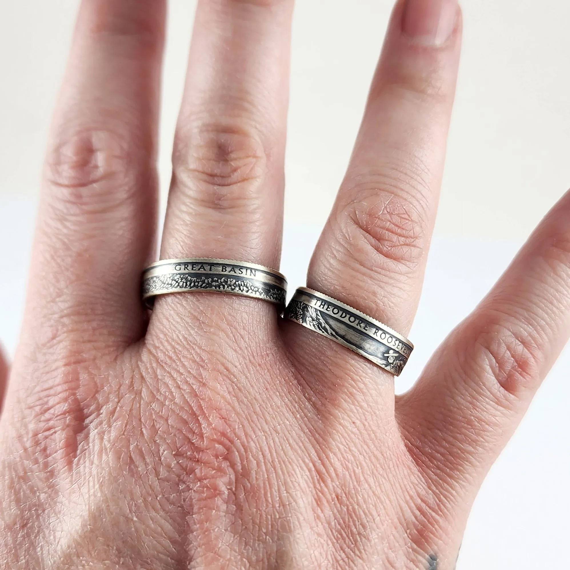 90% Silver Chickasaw National Park Quarter Ring