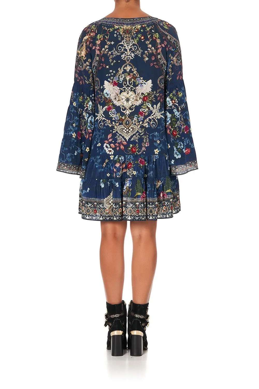 A-LINE GATHERED PANEL DRESS DREAMS OF MIDSUMMER