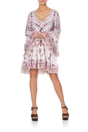 A-LINE GATHERED PANEL DRESS TANAMI ROAD