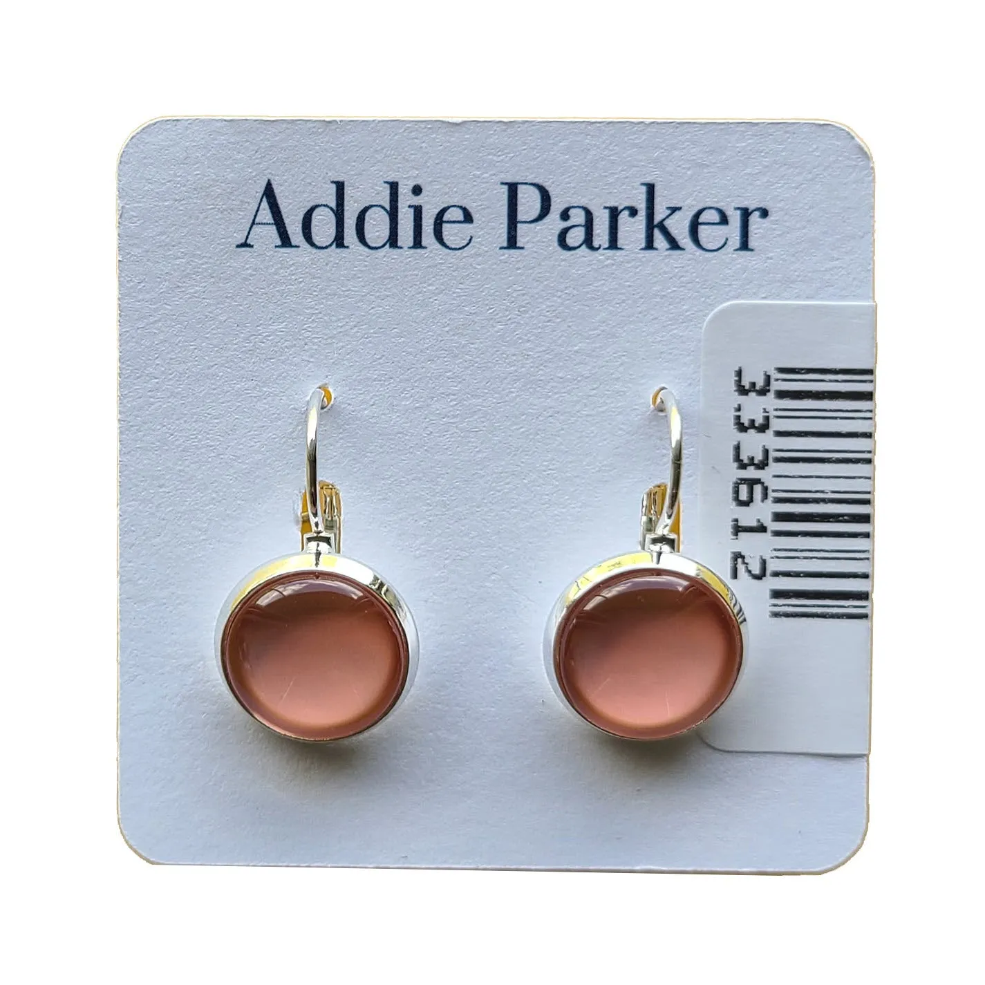 ADDIE PARKER EARRINGS CORAL SOLID