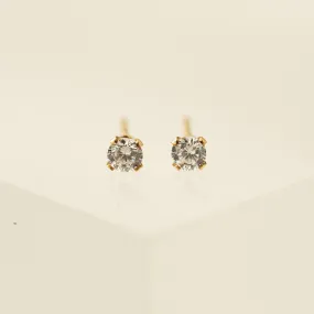 April Birthstone Gold-Filled Stud Earrings