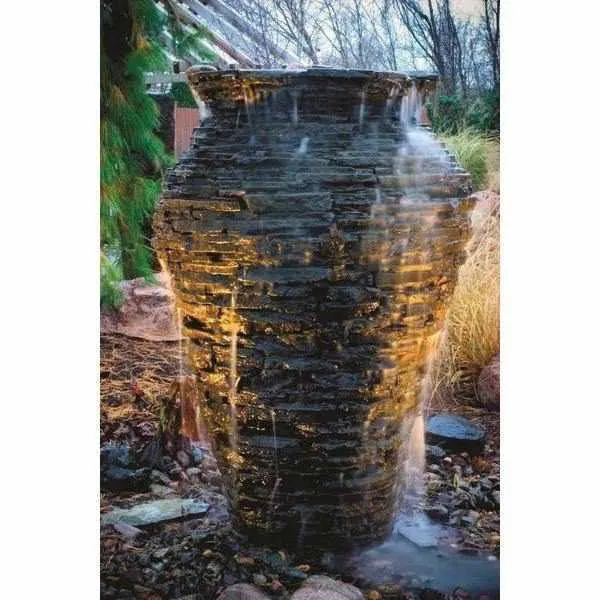 Aquascape Small Stacked Slate Urn
