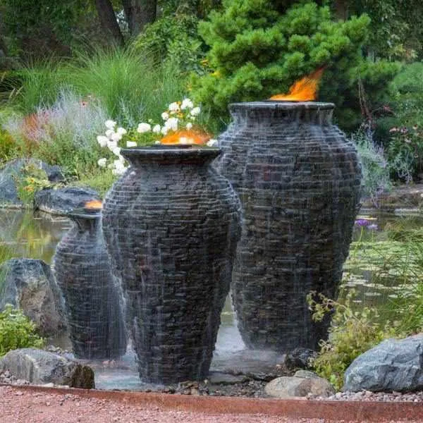 Aquascape Small Stacked Slate Urn