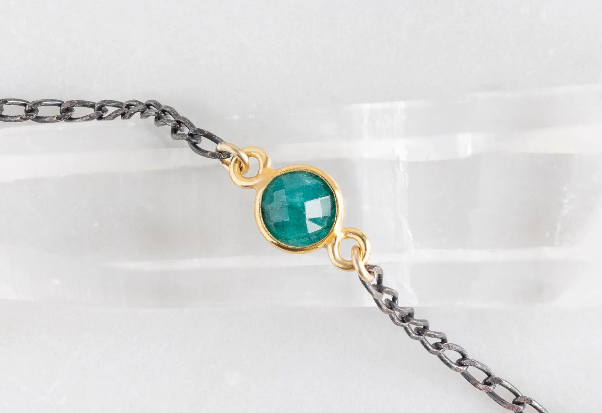 Asymmetrical Gemstone Necklace