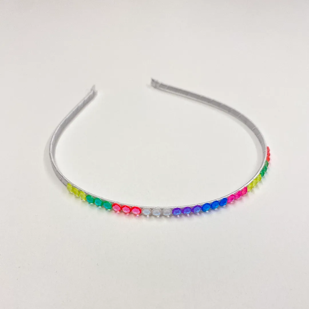 Bari Lynn Crystal Headband - Neon Assorted