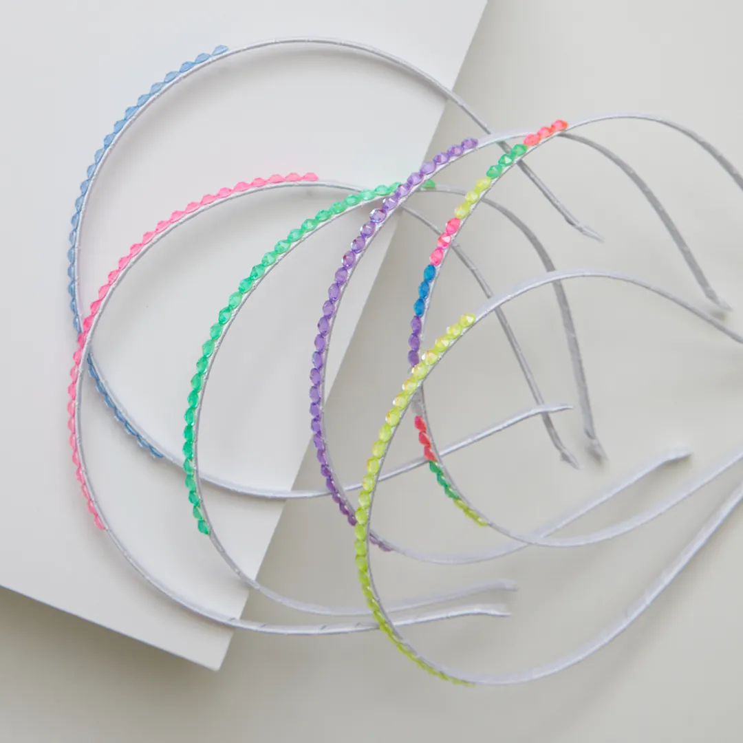 Bari Lynn Crystal Headband - Neon Assorted
