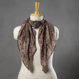 Block Printed Chanderi Silk Pendant Necklace Scarf 27