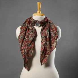 Block Printed Silk Pendant Necklace Scarf 21