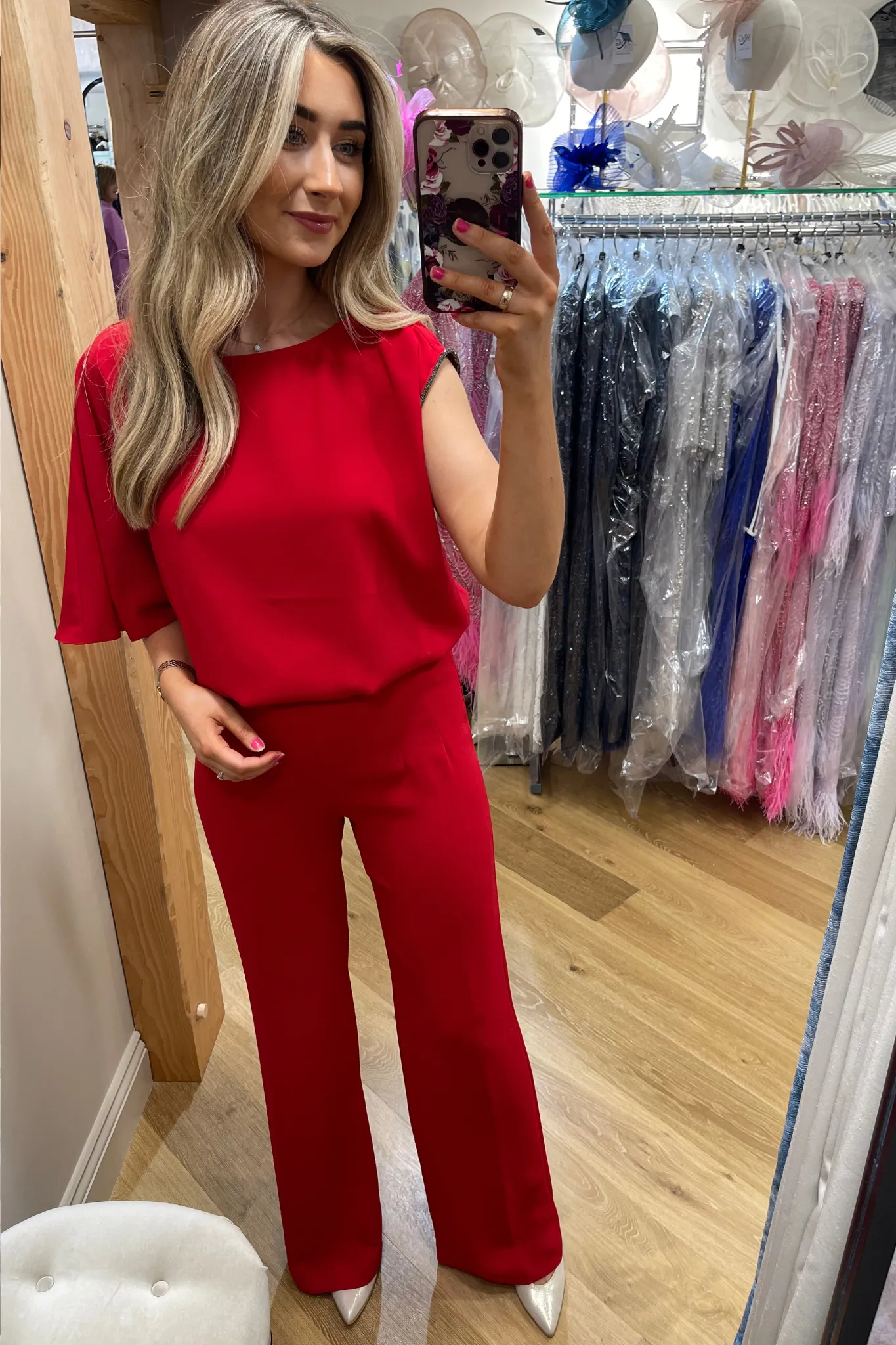 Blouse Asymmetric sleeves and rhinestones