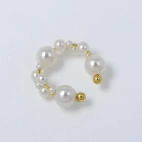 Bubble Pearl Cuff Earring