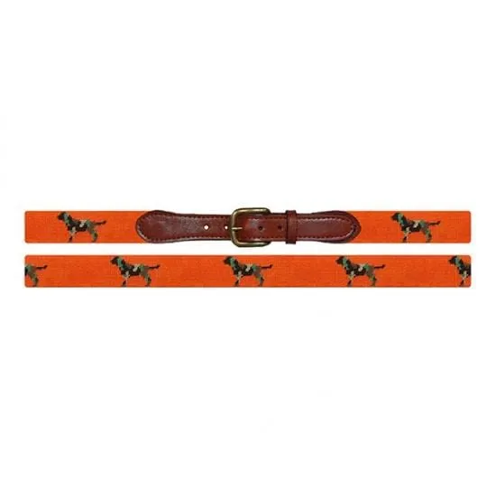 Camo Retriever Needlepoint Belt