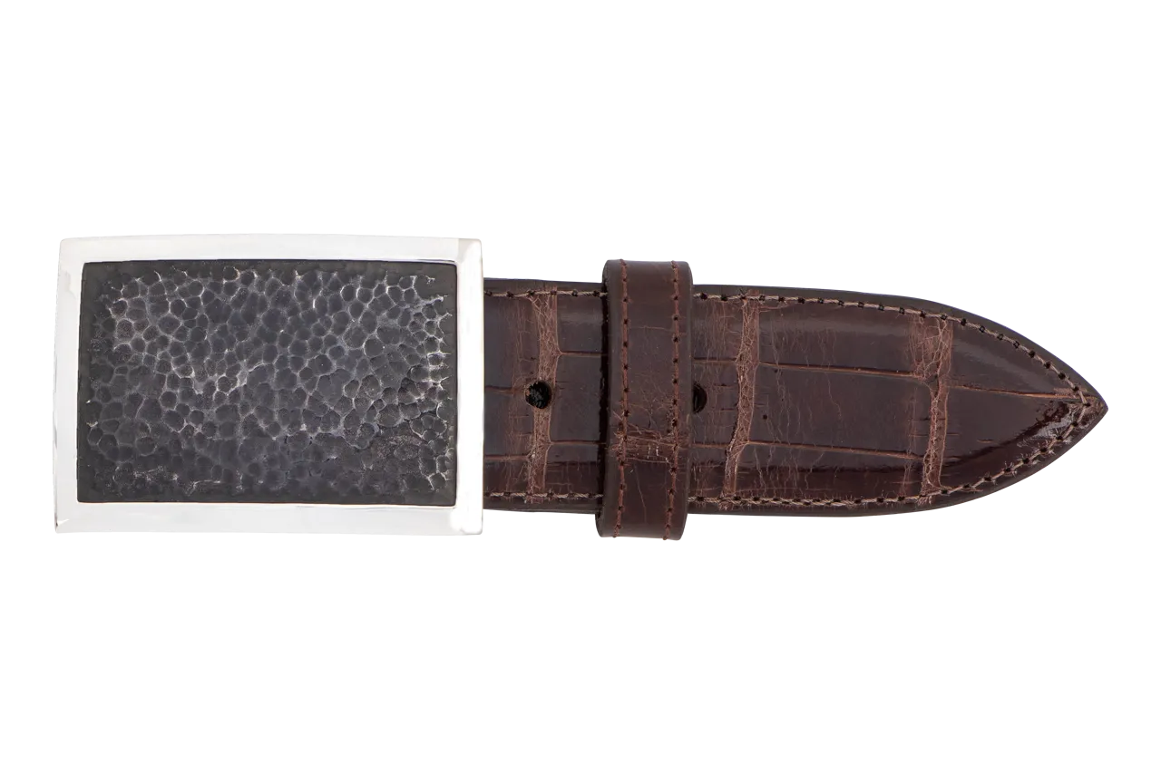Chacon Antique Rectangle 1.5" Single Belt Buckle