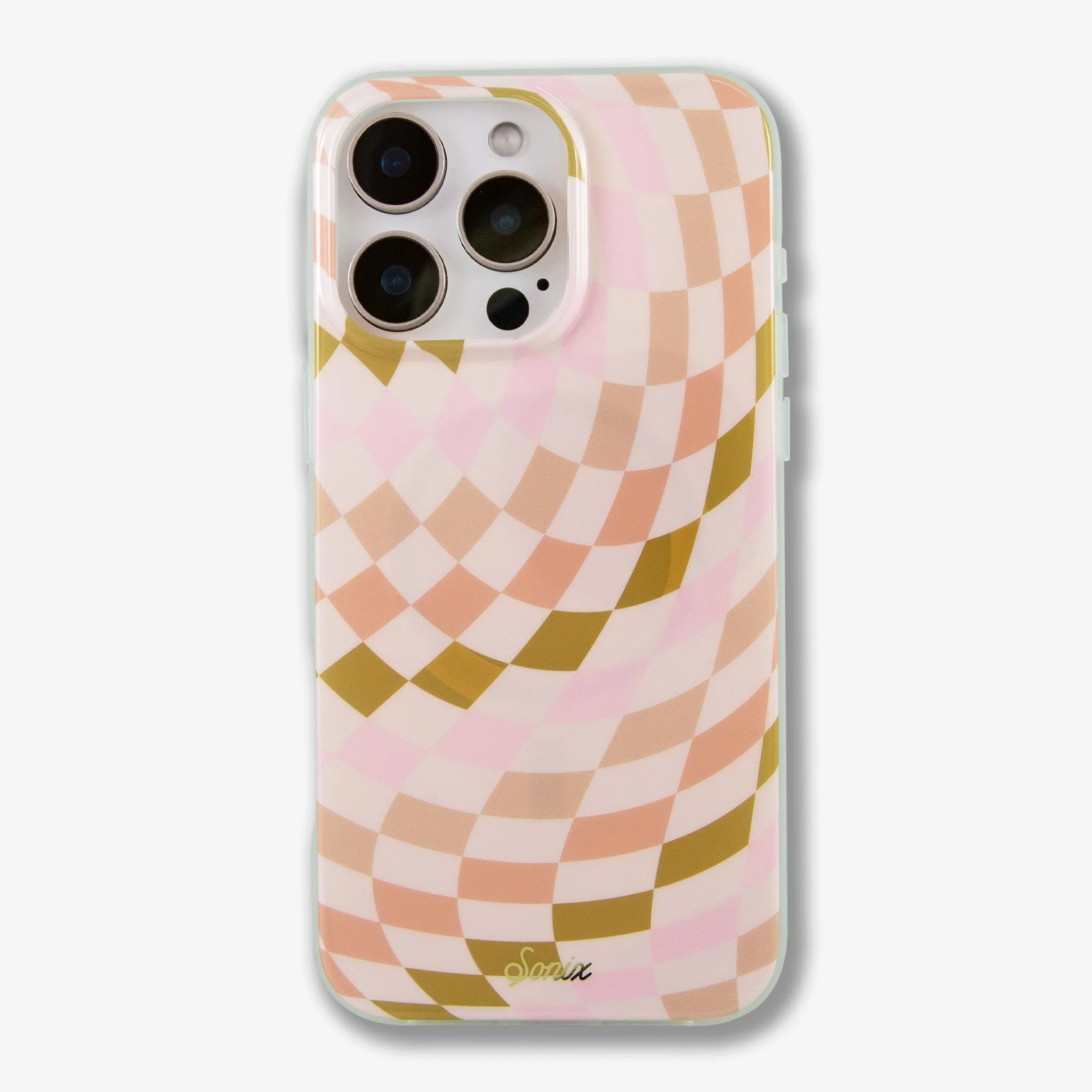 Checkered Neutrals MagSafe® Compatible iPhone Case