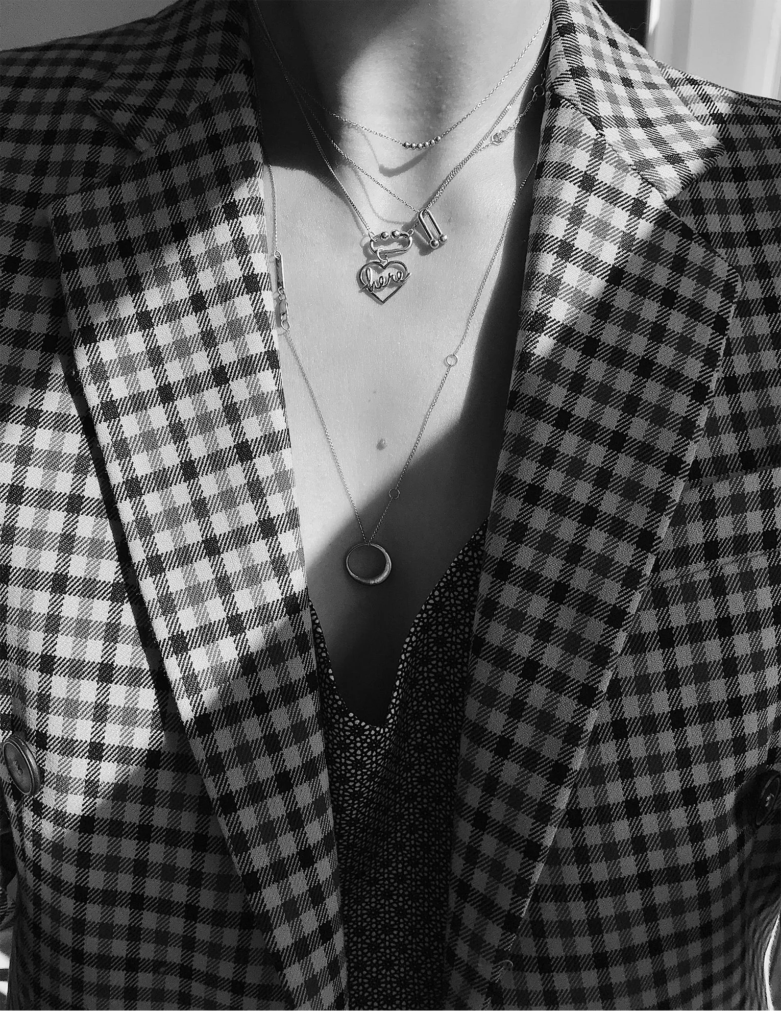 Cherry Lock pendant <br>Silver