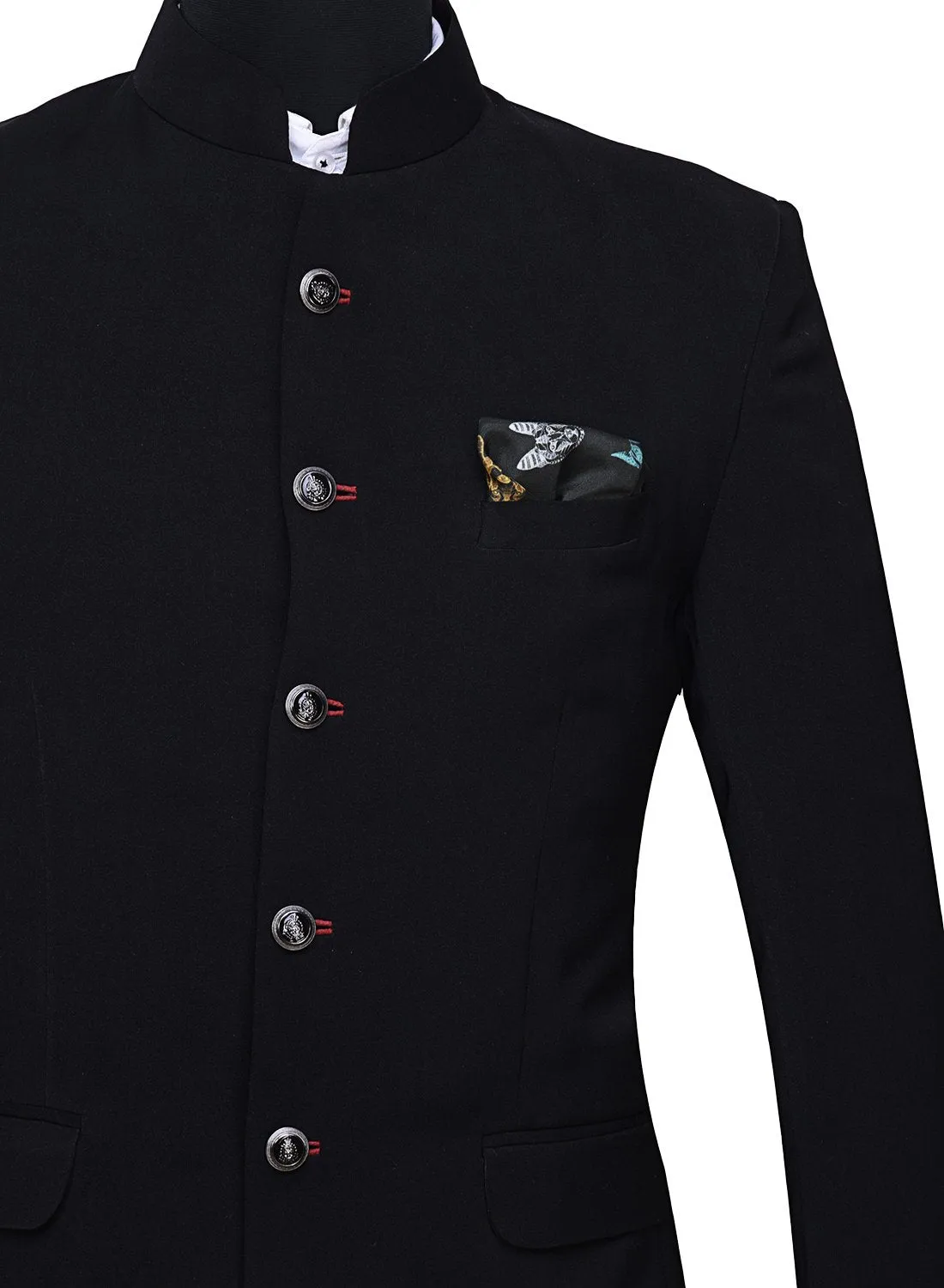 Chokore Grey Canine Silk Pocket Square from the Wildlife range