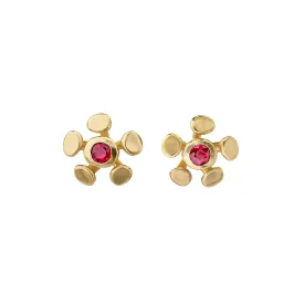 Chrona Studs - Ruby