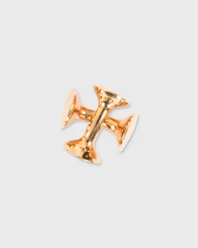 Circle Two-Way Cufflinks in Rose Gold Plated