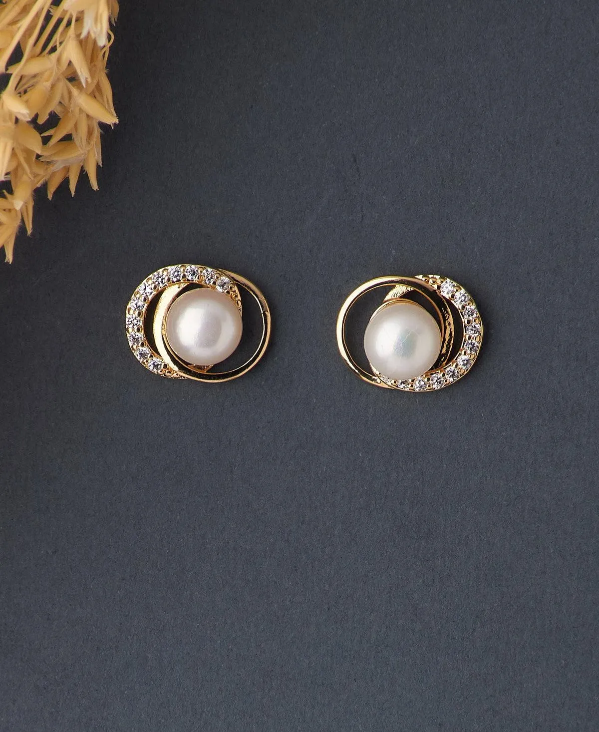 Classic White Stud Pearl Earring