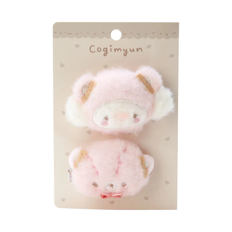 Cogimyun Plush Hair Clip Set (Handmade Teddy Bear Series)