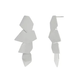 Courage Waterproof Geometric Statement Earring Silver Plating