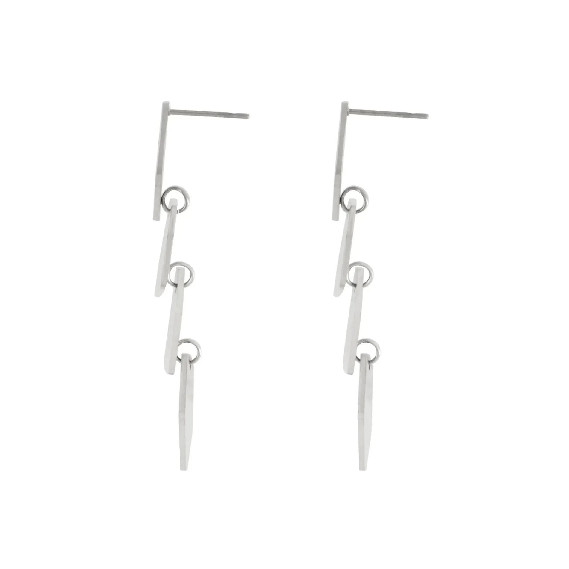 Courage Waterproof Geometric Statement Earring Silver Plating