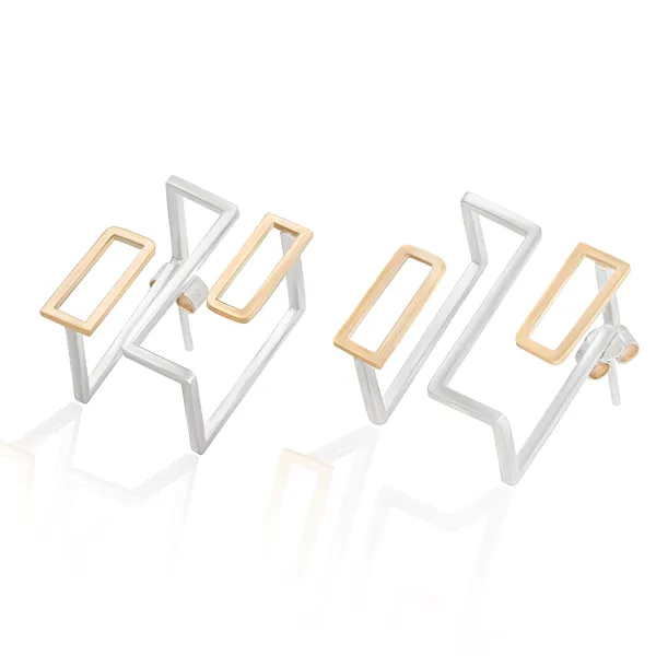 Creating Things by Andrea Rojas Córdoba - One Line Earrings