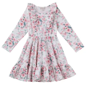 Designer Kidz Camilla Floral L/S Joy Dress (Size 2-8)