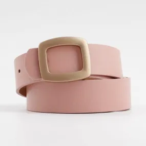 Elisa Gold Square Buckle Belt