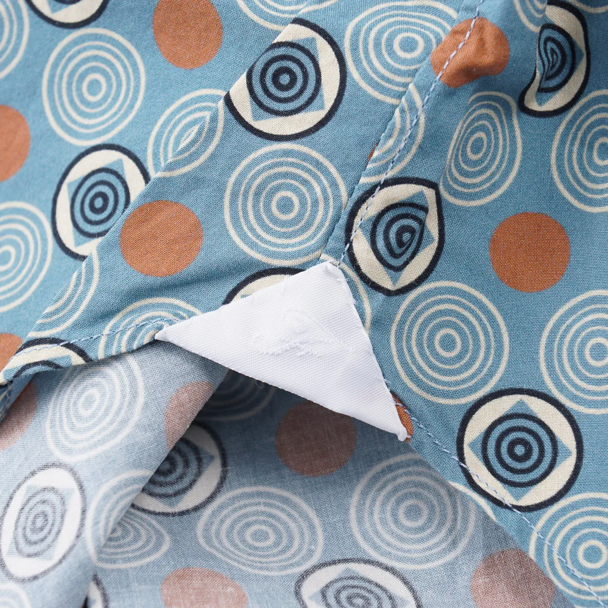 Finamore Geometric Deco Print Cotton Shirt
