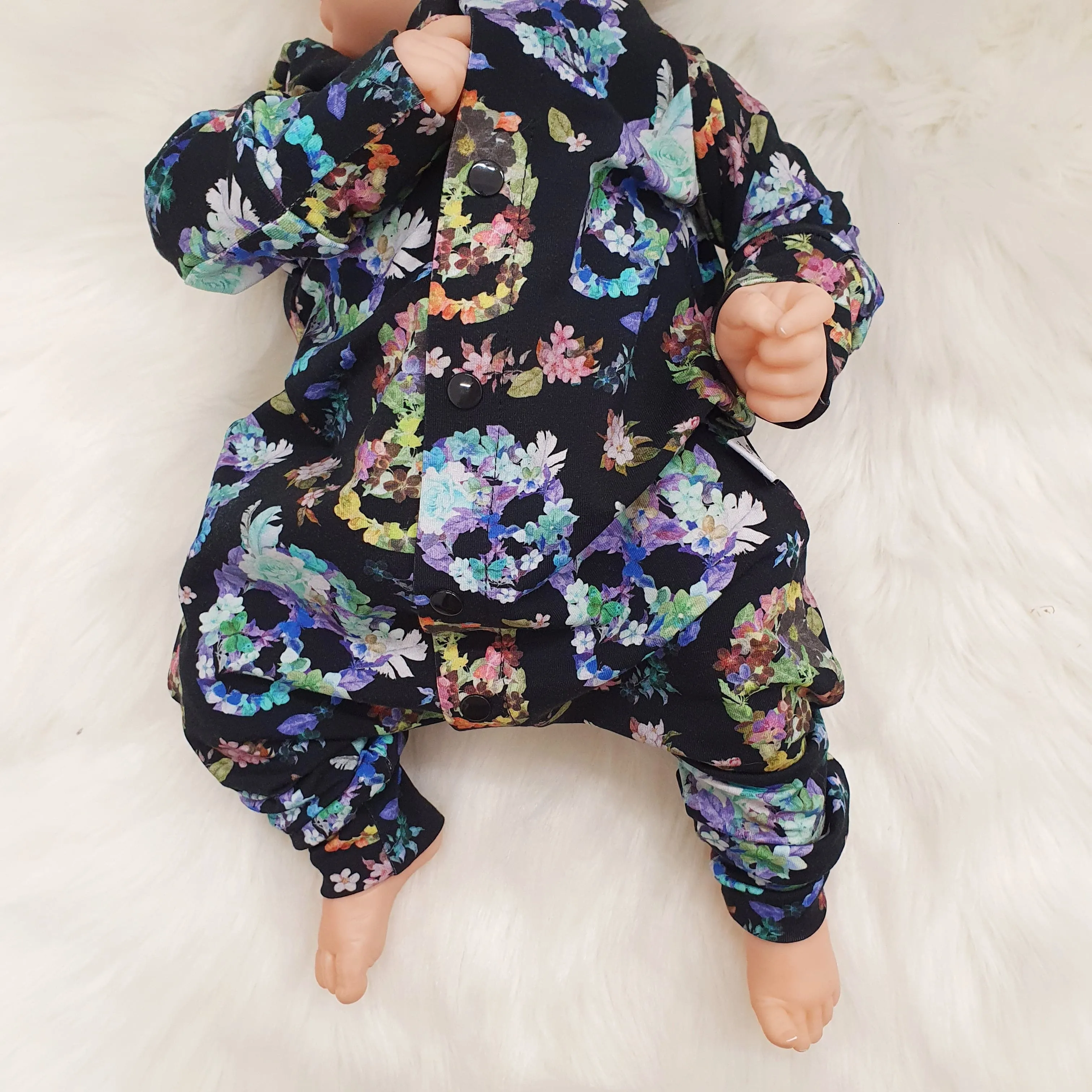 Floral Skulls Baby & Toddler Romper
