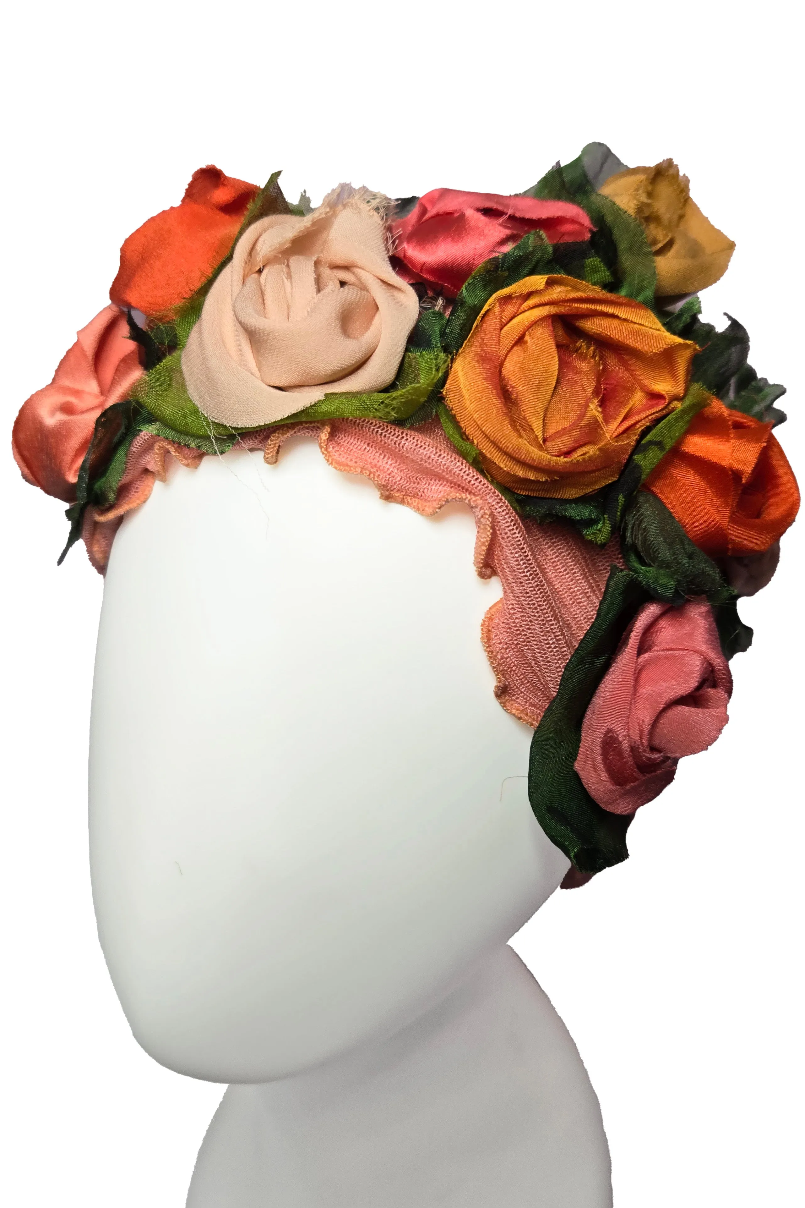 Flower Collar Headband - Orange