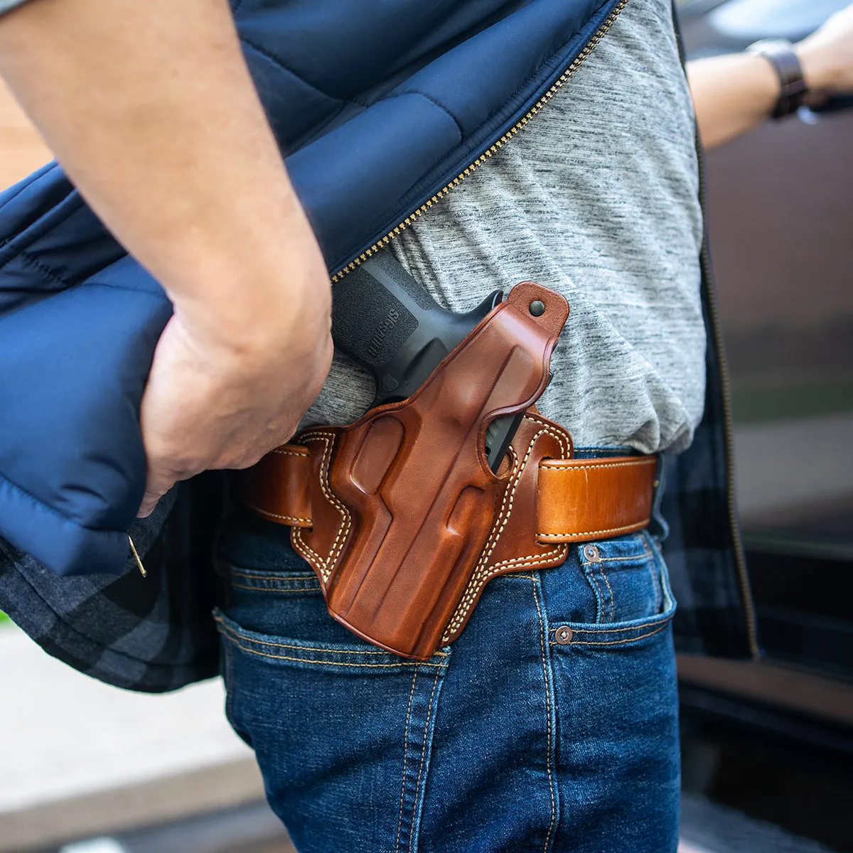 Galco Gunleather Fletch High Ride Belt Holster